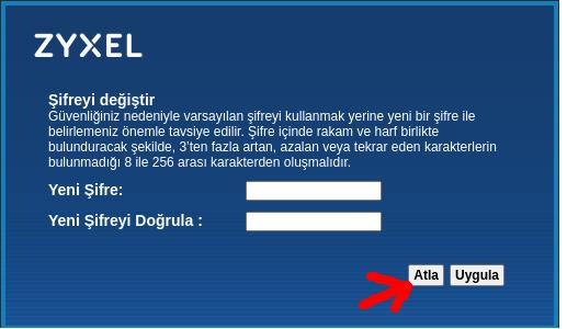 Giriş ekranı