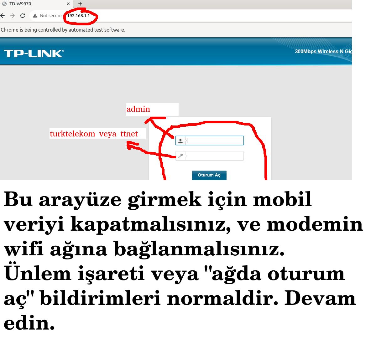 Kurulum adımı 1